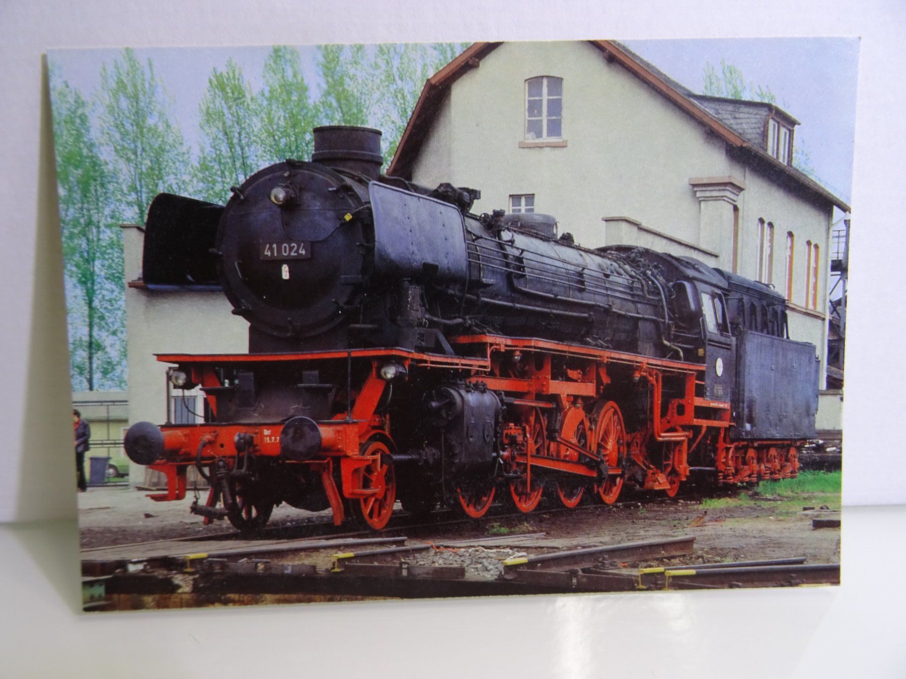 Cartoline postali: Postkarte DB "Güterzug Dampflokomotive 41 024" – Usato da Teufen AR venduto da Brandan2171