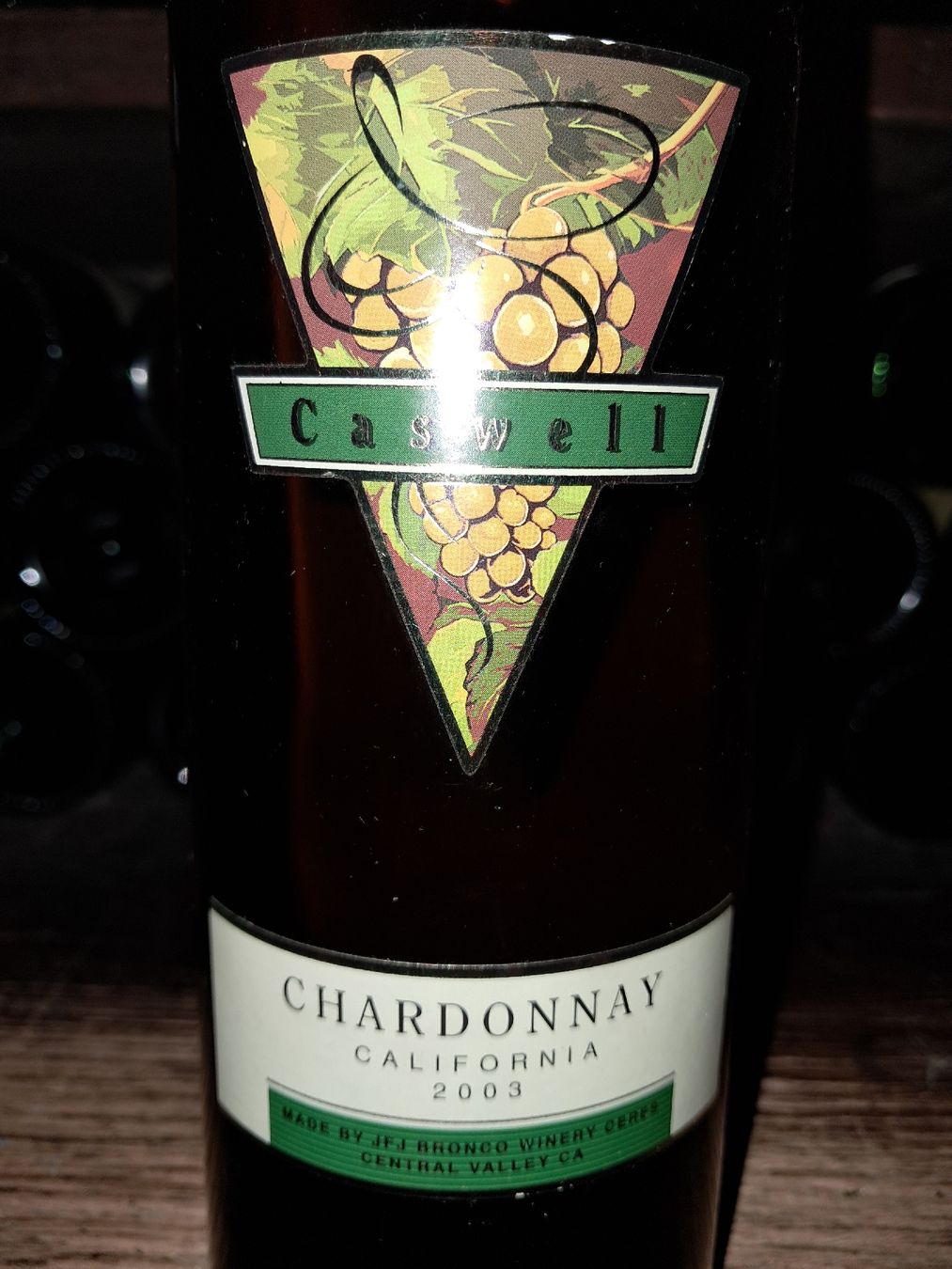 Vino: Caswell chardonnay California 2003 – Nuovo e nell'imballaggio originale da Le locle venduto da juliensaran