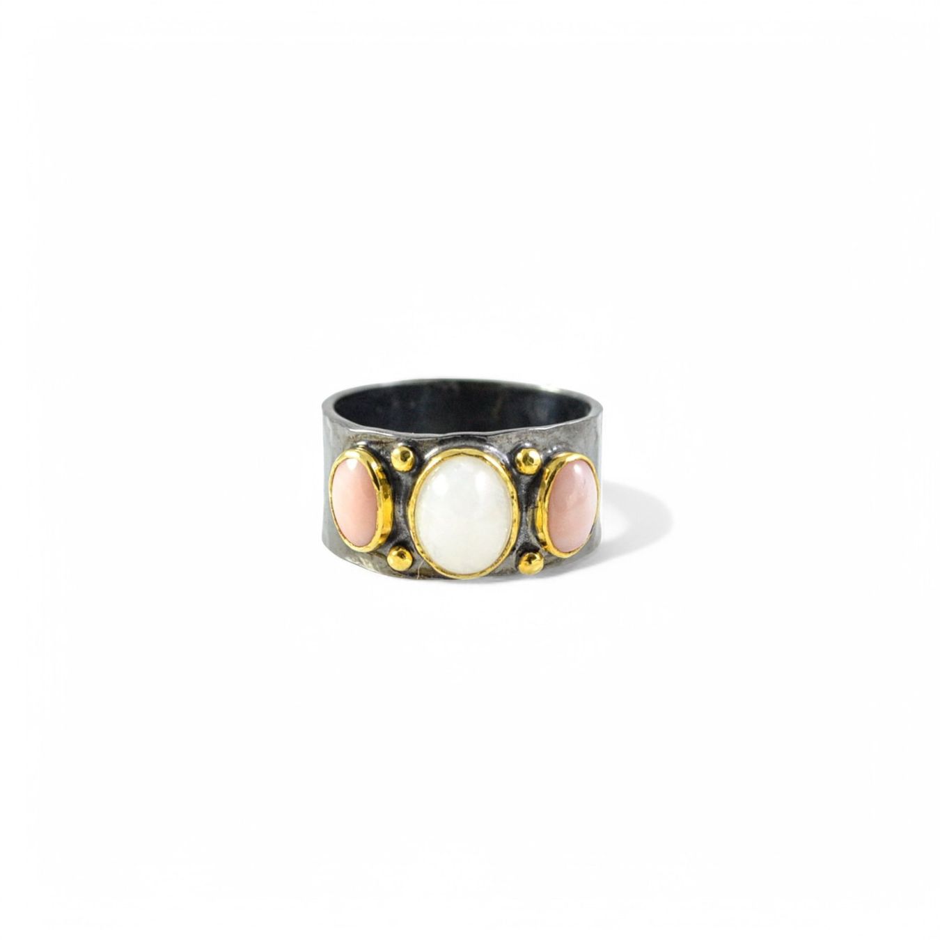 Ringe: Designer Ring mit Opal & Koralle – Neu und originalverpackt aus Meilen von Dilly_Archive