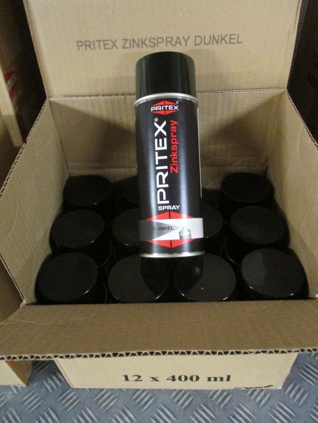 Tutti gli attrezzi: 12 x 400ml Zinkspray dunkel – Nuovo e nell'imballaggio originale da Oberhallau venduto da Gibraltar01