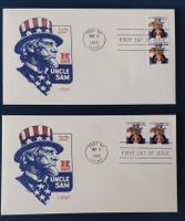 2 FDC USA Uncle Sam / Troy NY 9.11.1998