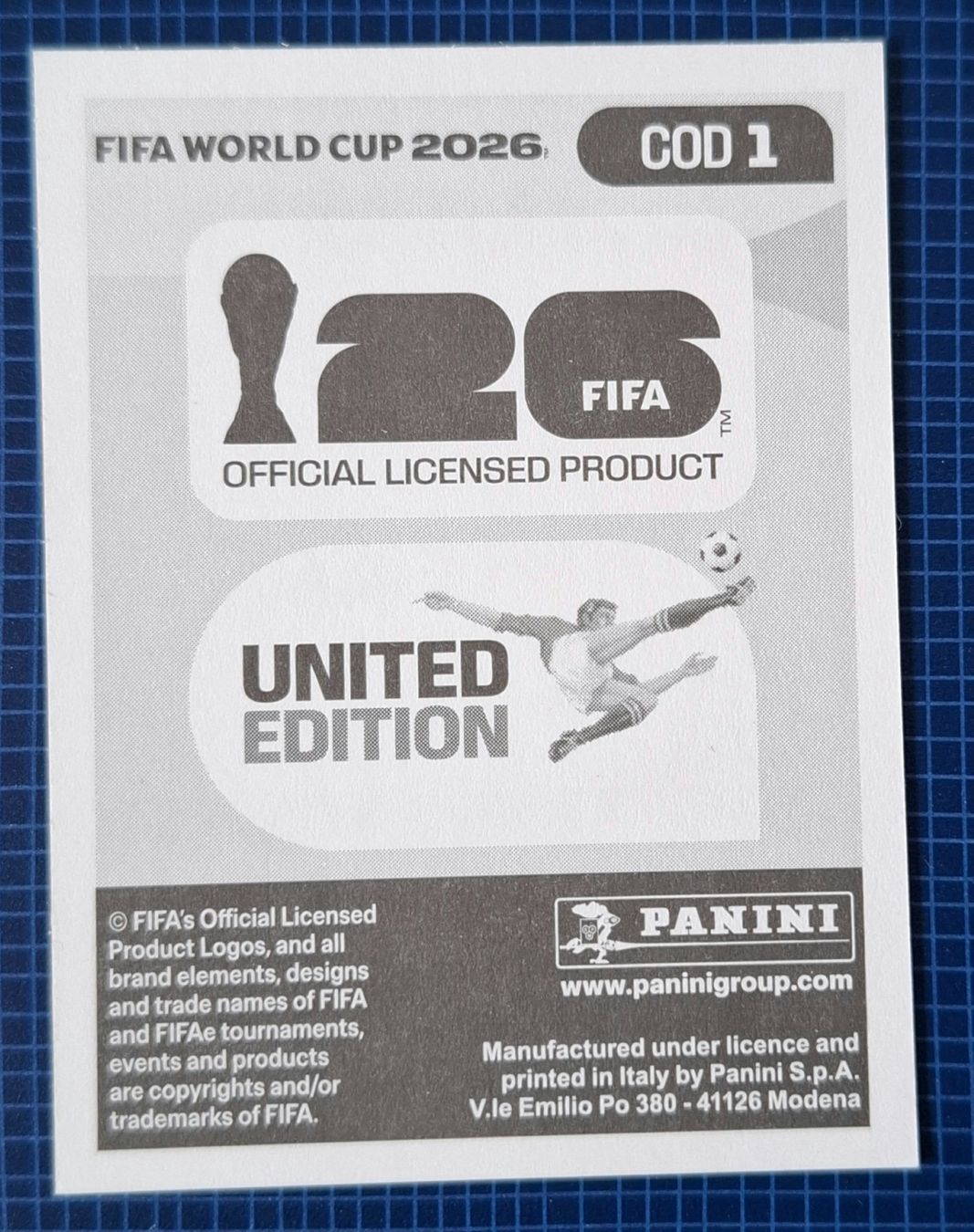 Panini Carte collezionabili: WM 2026 Paninibild Nr. COD1 – Nuovo e nell'imballaggio originale da Rotkreuz venduto da keerthdi 1