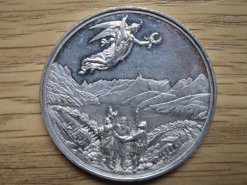 Medaille Bundesfeier In Schwyz 1 August 1891 Gebraucht In Heimberg 