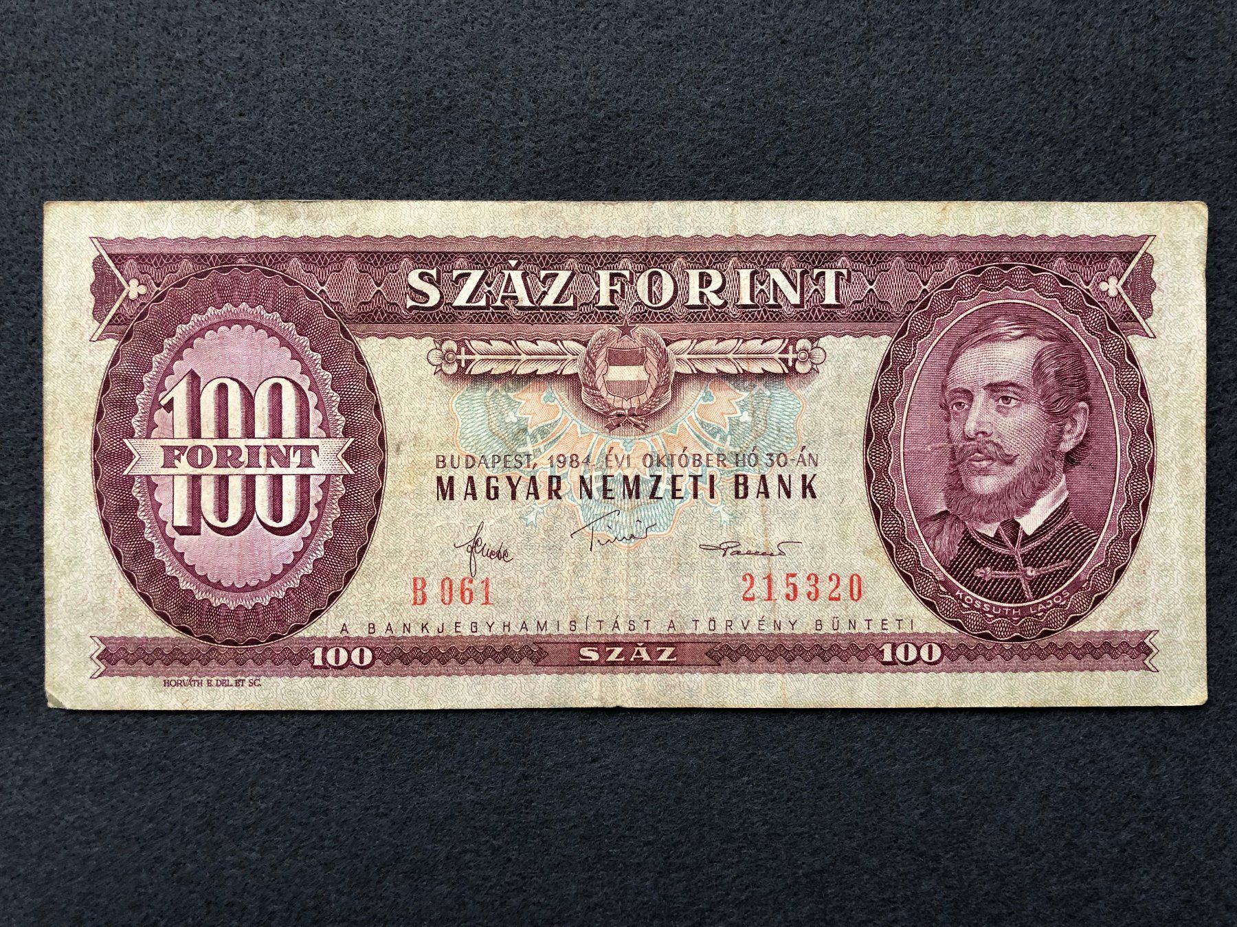 Banconote: Budapest 1984 - Ungarn - 100 Forint – Usato da Pfäffikon SZ venduto da Sieben77