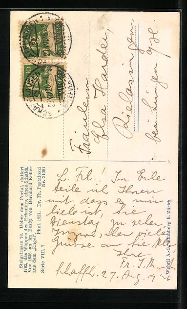 Cartes postales: Schaffhausen, Das Engelgut in der Steigs – D'occasion à Berlin par bartko-reher 1
