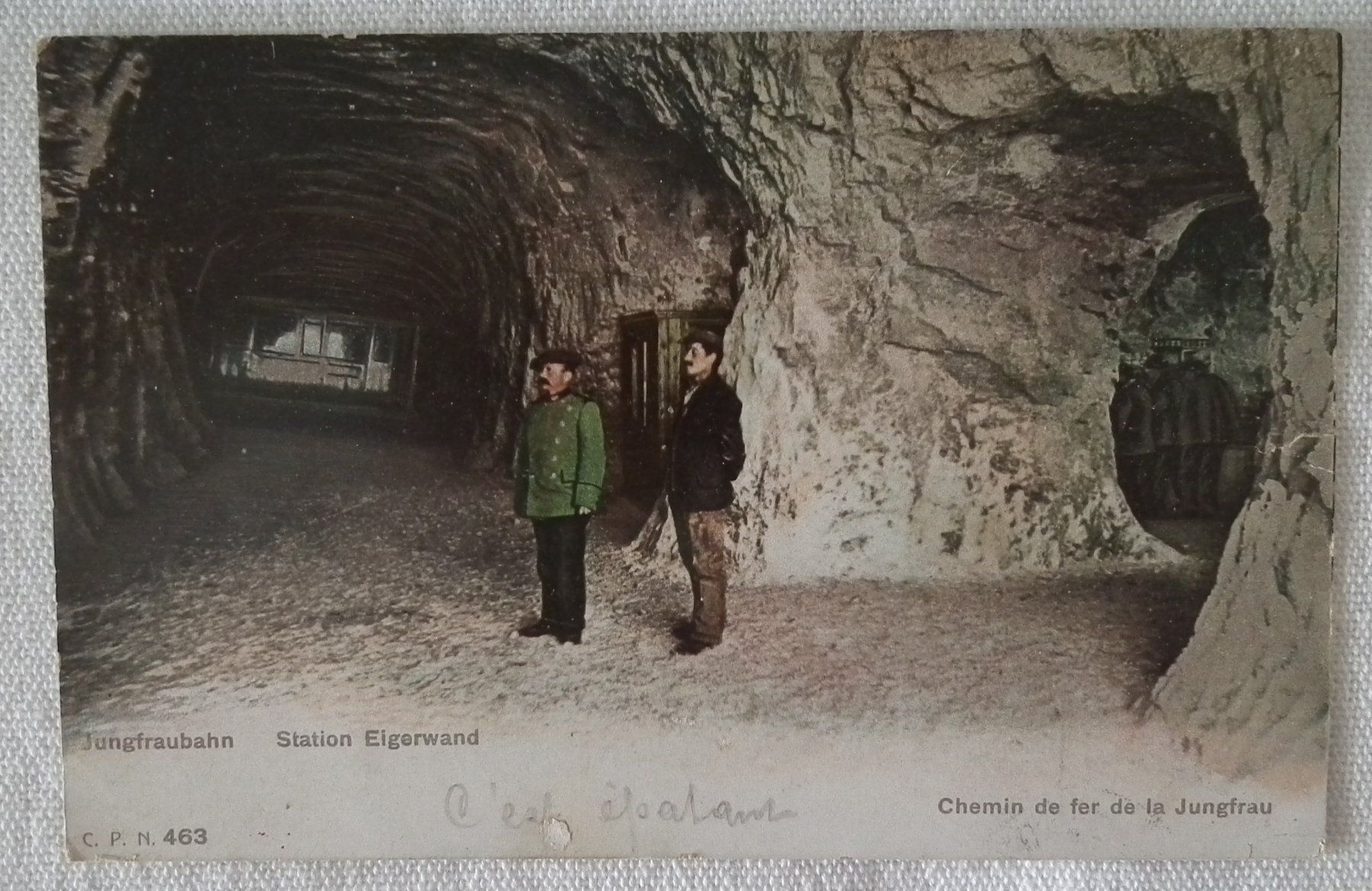 Ansichtskarten: 1909 Ansichtskarte Jungfraubahn Station Eigerwand – Gebraucht aus Kriens von WULLU99