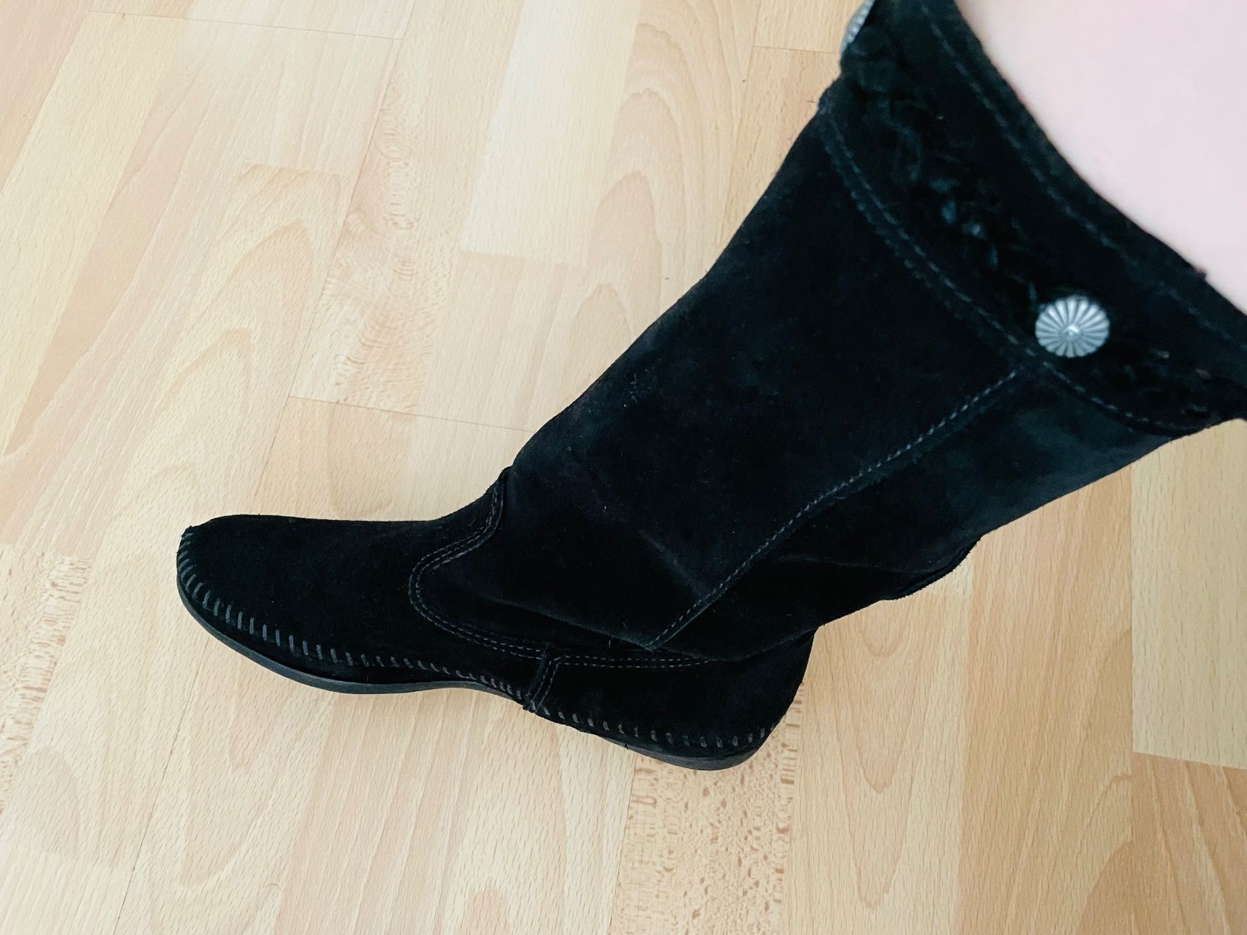 Unique MINNETONKA Wie Isabel Marant Indianer Stiefel 37 38 Neu gem ss 