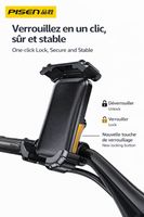 Support PISEN téléphone vélo/moto, fixation facile neuf