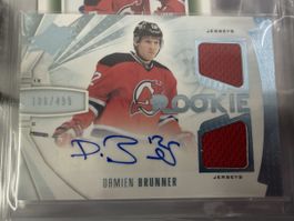 Damien Brunner EHC Biel EVZ NHL Hockey Jersey Card signiert 