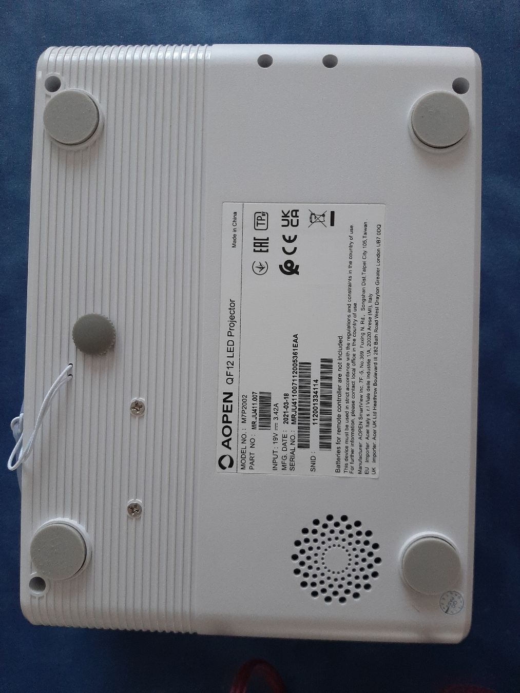 Acer Proiettori: Acer Aopen QF 12 LED Projector Beamer – Usato da Fribourg venduto da ank_f7sd 3