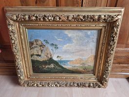Antikes Oelbild 1900 Jahrhundert