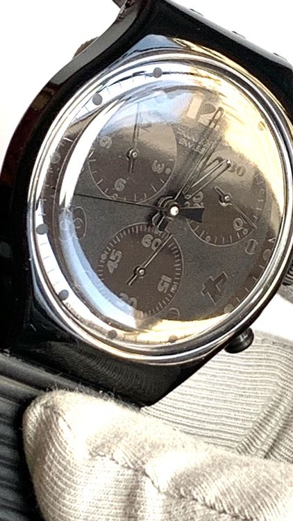 Swatch Irony Chrono Schwarz Vintage Herrenuhr 6