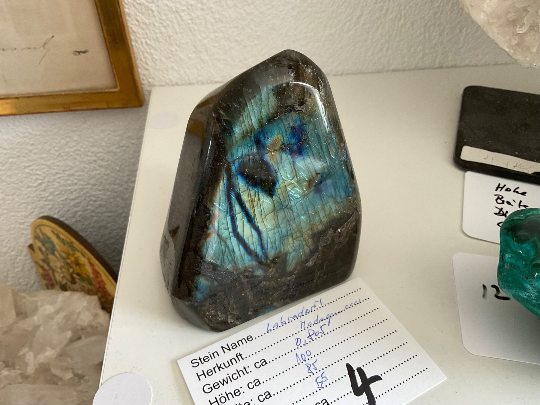 Minerali & Pietre curative: Wunderschoener Labradorit Handschmeichler, Edelstein! – Nuovo (secondo la descrizione) da Gibswil venduto da MineralienJRS