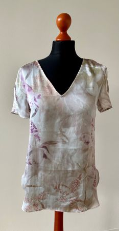 Leichte Bluse mit Blumenmuster / Gr S