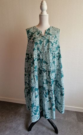 ❣️KLEID, GR. L, 44/46, HÄNGERCHEN MIT VOLANT, 100% BAUMWOLLE