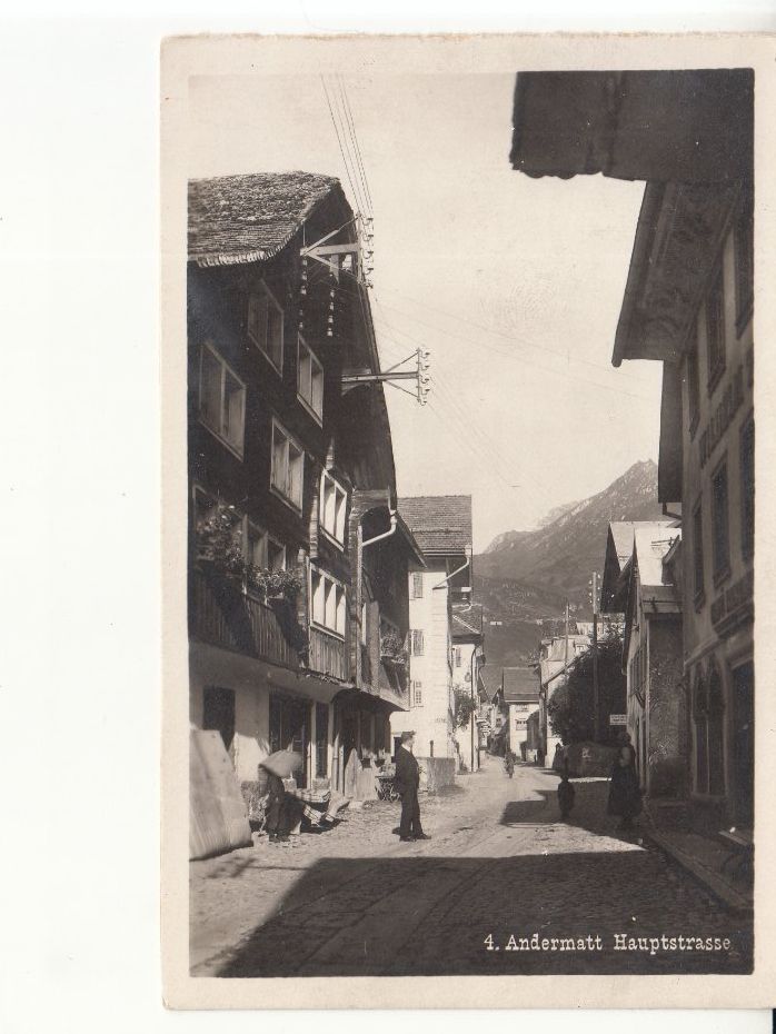 Cartoline postali: Andermatt 1934 – Usato da Bürglen TG venduto da StampGraf