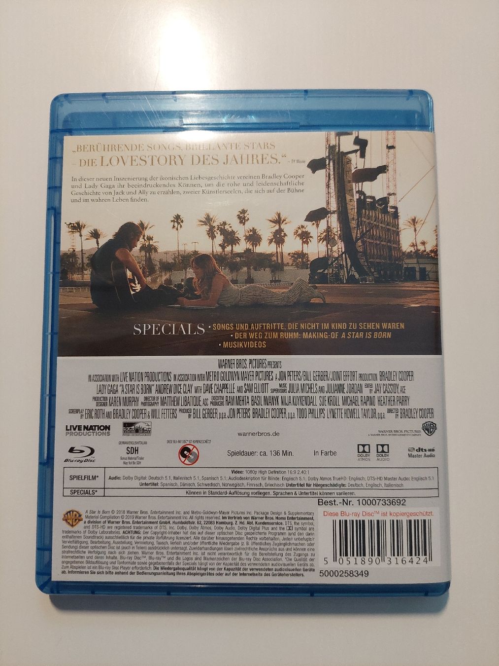 Tutti i DVDs: Bluray 'A star is born' – Usato da Uetendorf venduto da Comoladabro 2
