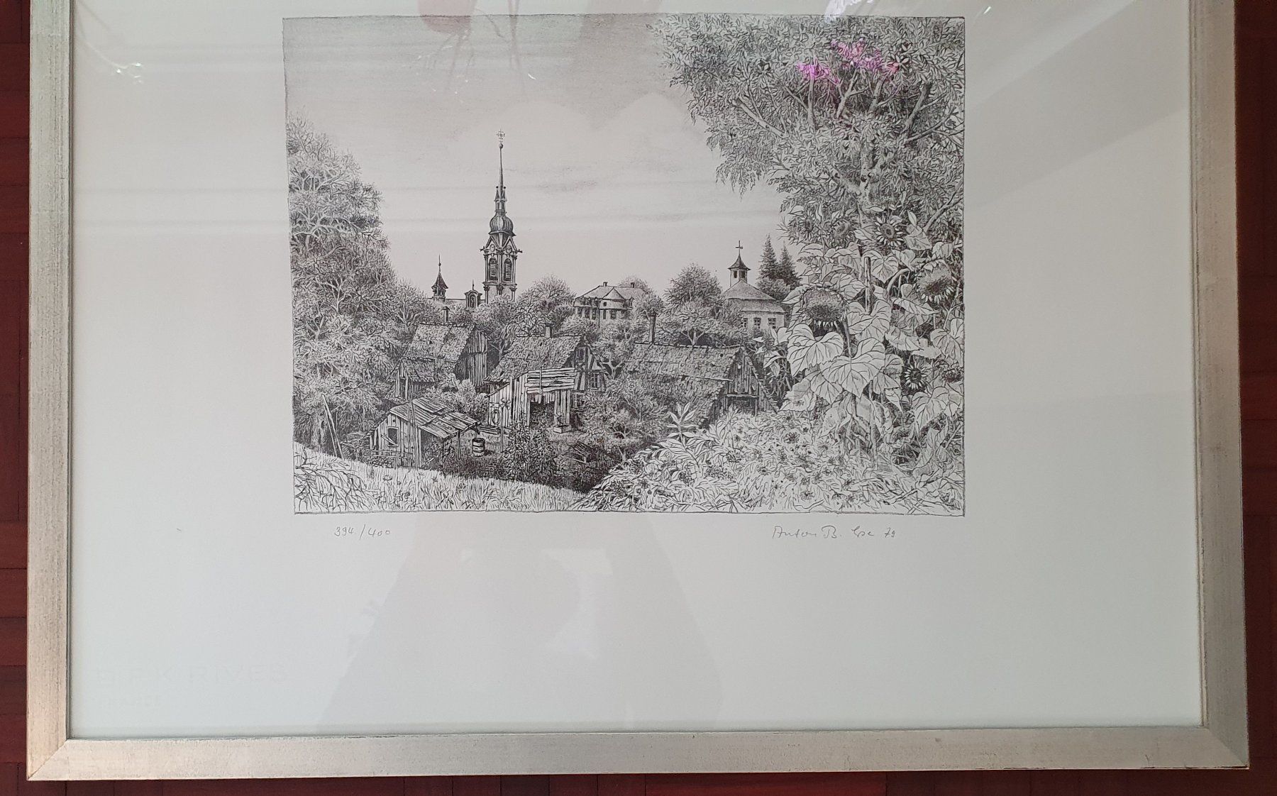 Grafica & Litografie: Bild - Lithographie, bei d. Katholische Kirche Sankt Stephan – Usato da Kreuzlingen venduto da Rschweiz1 1