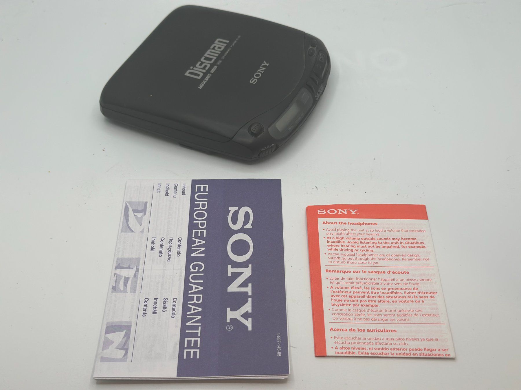 Grundig Lettore multimediale portatile: Sony 3 Discman Baladeur CD Portable Player + Test OK ! – Usato da Genève venduto da inc_9vgv