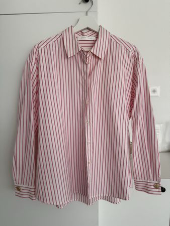 Hemdbluse Joseph Janard Gestreift Rosa