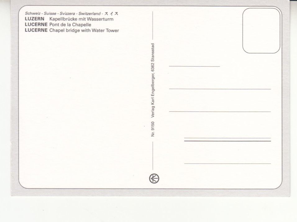 Ansichtskarten: Luzern ca. 1980 – Gebraucht aus Bürglen TG von StampGraf 1
