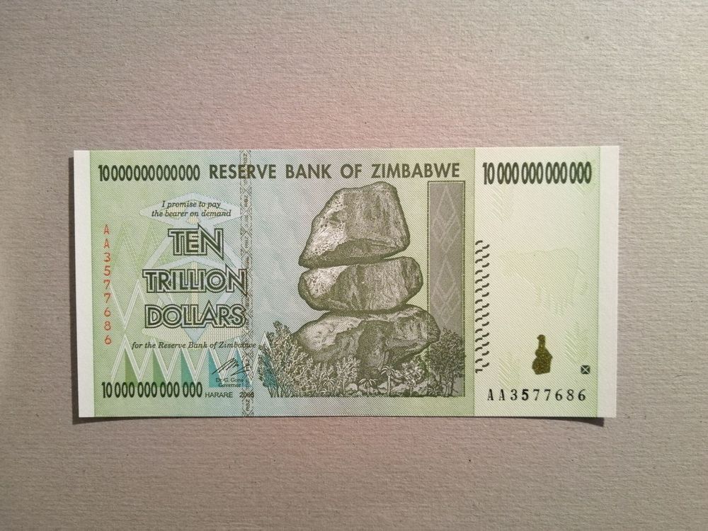Simbabwe 1000 Dollar Banknote 2003 UNC – Hyperinflations-Geldschein, Sammlerstück P12