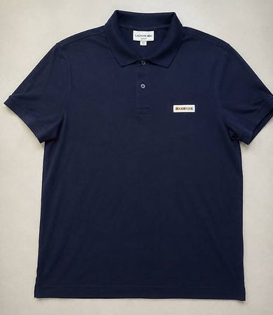 Polo Lacoste homme bleu marine slim fit taille L