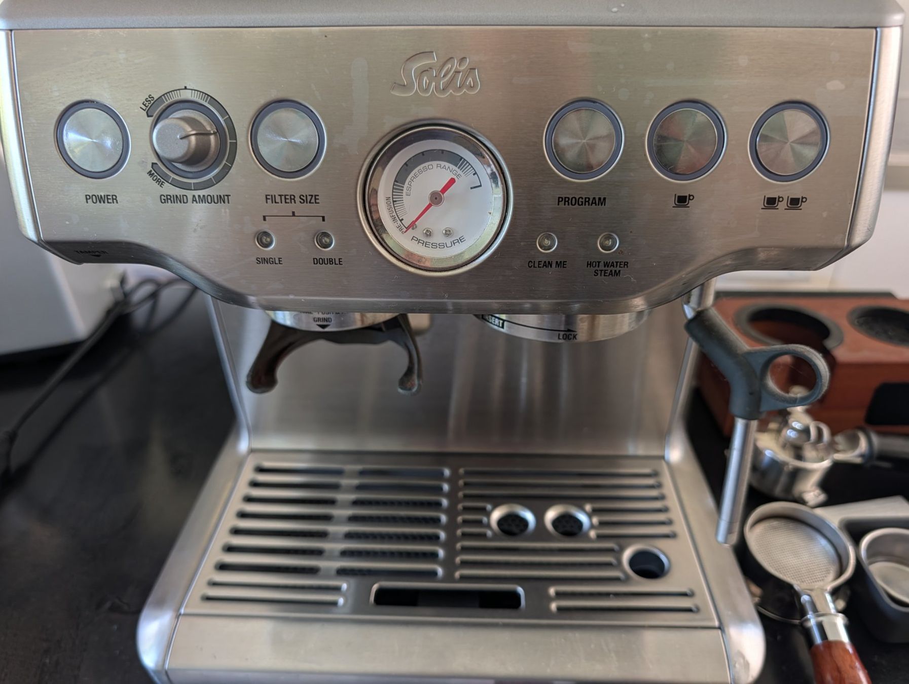 Solis Macchine per caffè & Macchine per espresso: Solis Grind & Infuse Pro Espresso Machine + accessoires – Usato da Paudex venduto da funkypitt 2