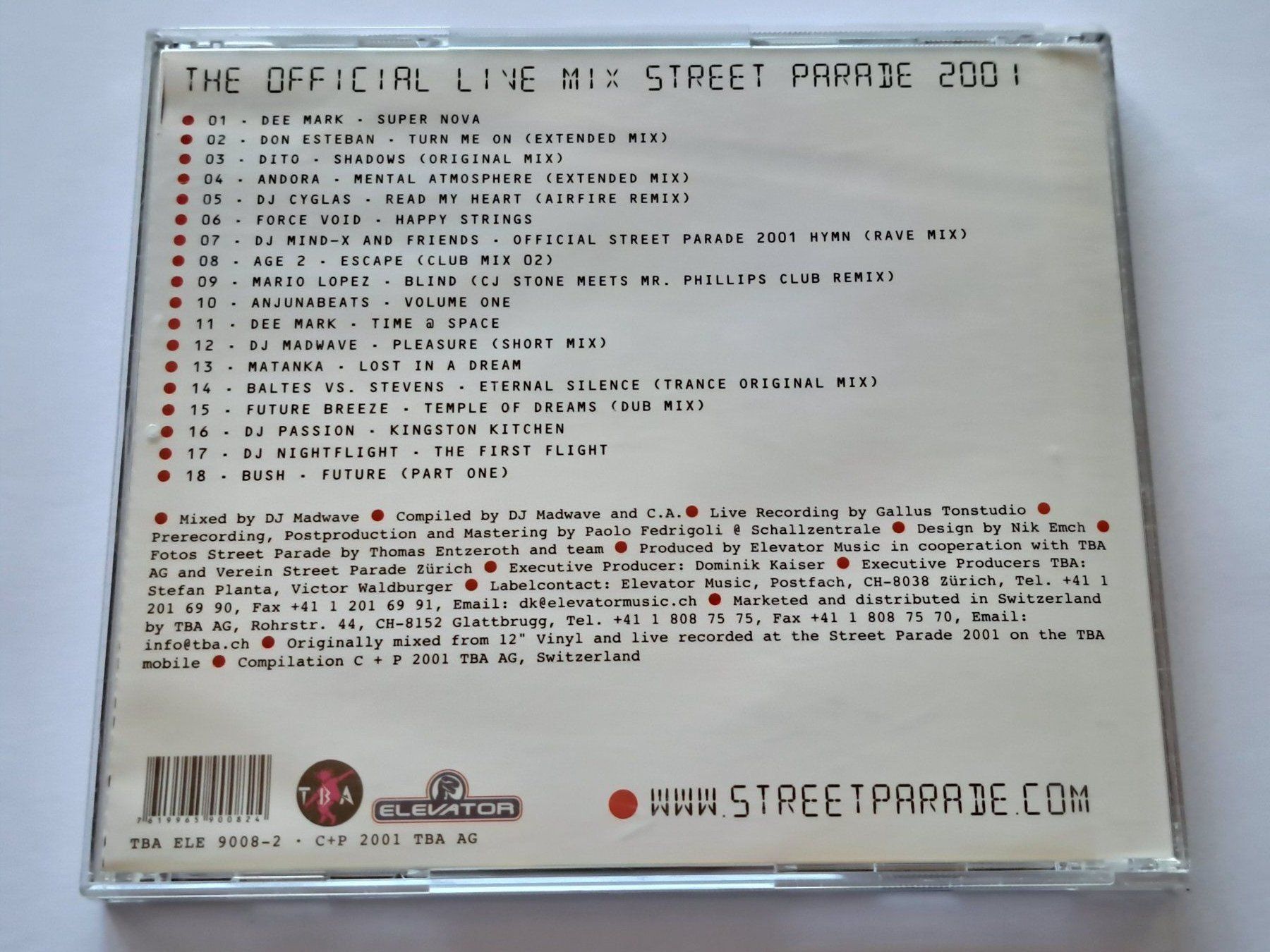 CD: CD Street Parade 2001 - DJ Madwave – Usato da Pully venduto da bro_n52j 1