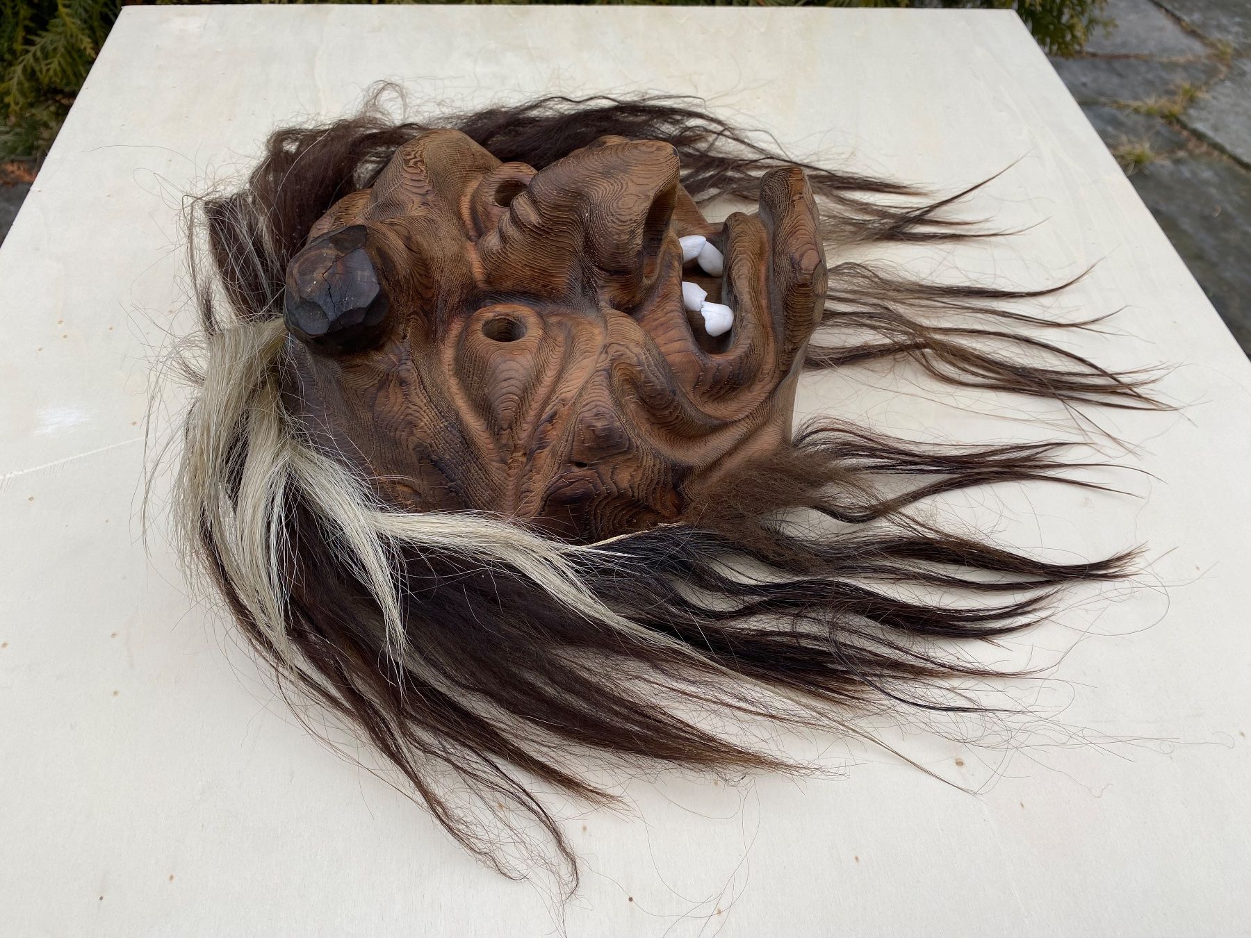 Altro in Antiquarato & Arte: sehr schöne alte Walliser Holzmaske – Usato da Feldbach venduto da Olive1 5