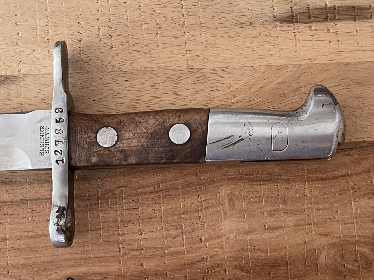 Schweizer Armee Armi bianche: Schweizer Bajonett Modell 1918 Elsener Schwyz – Usato da Elsau venduto da isidobrany09 1