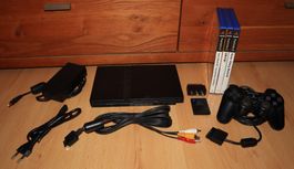 Sony Playstation 2 Konsole mit Zubehör und Top Games