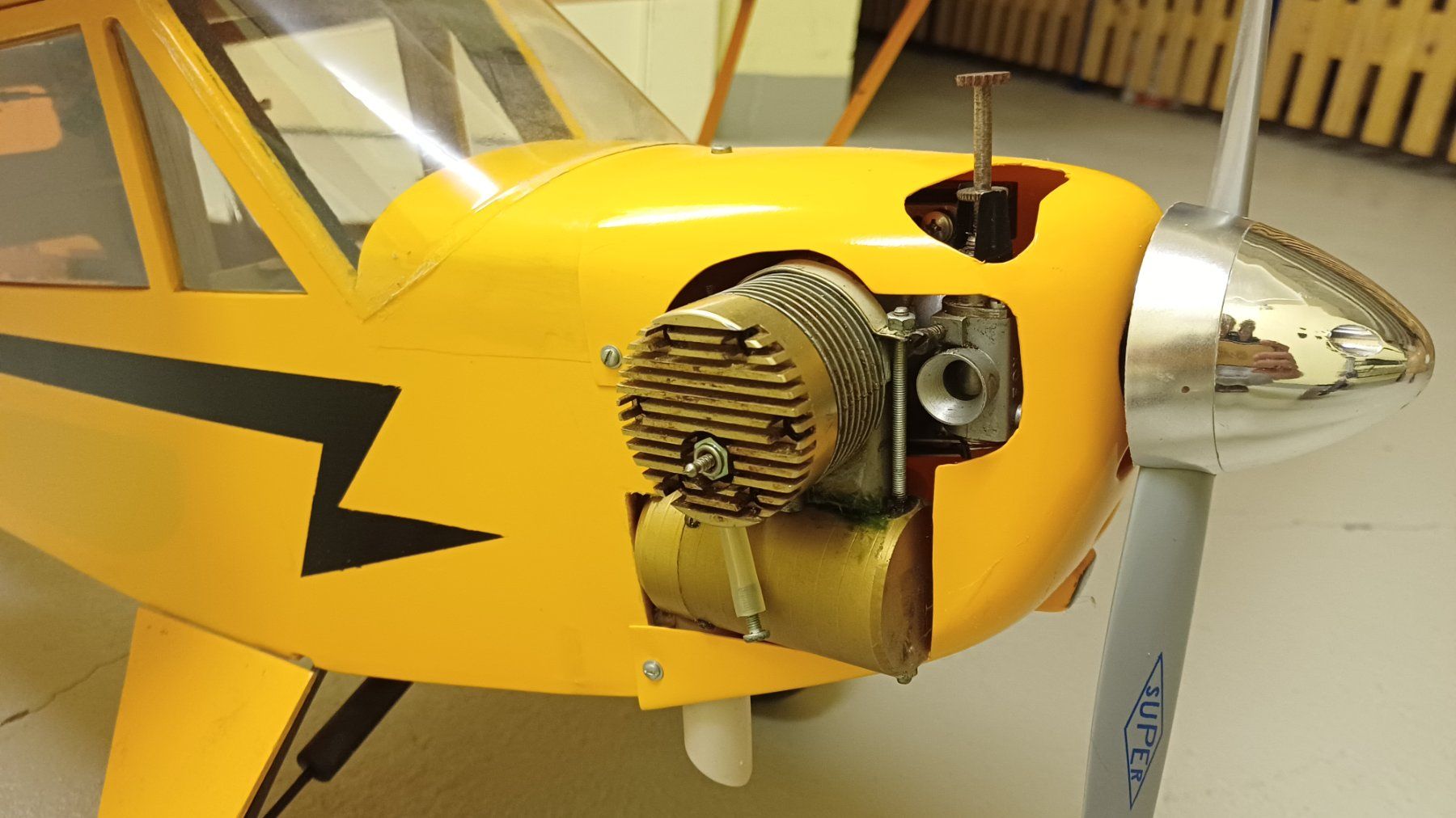 Modellismo RC: Rc Modellflugzeug Piper Cub – Usato da Diegten venduto da Rouge262 1