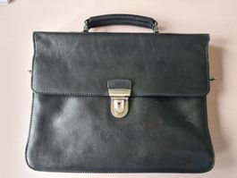 Mallette en cuir noir Picard Toscana Dimension  37 cm
