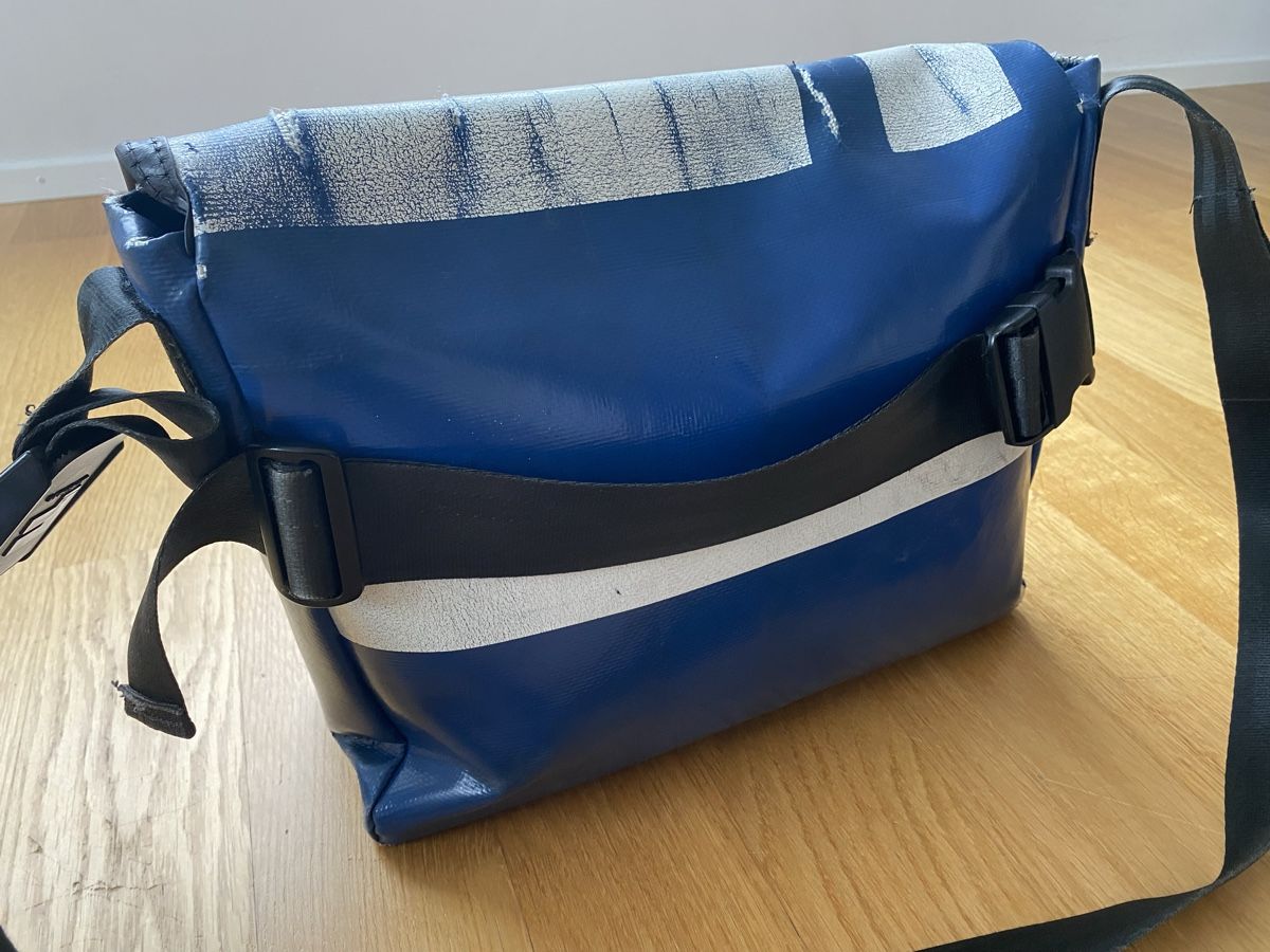 Freitag Sacs: Freitag-Tasche blau-weiss – D'occasion à Winterthur par Frida70 1
