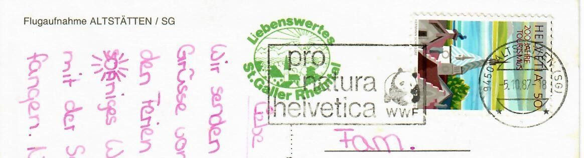 Cartoline postali: Flugaufnahme Altstätten – Usato da Hochdorf venduto da Ziegel-16 1