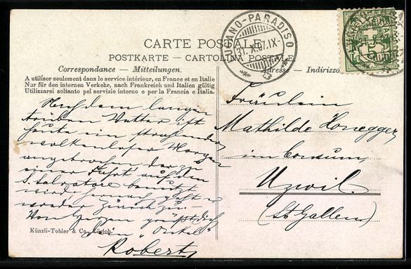 Cartoline postali: AK Lugano, Quai – Usato da Berlin venduto da bartko-reher 1