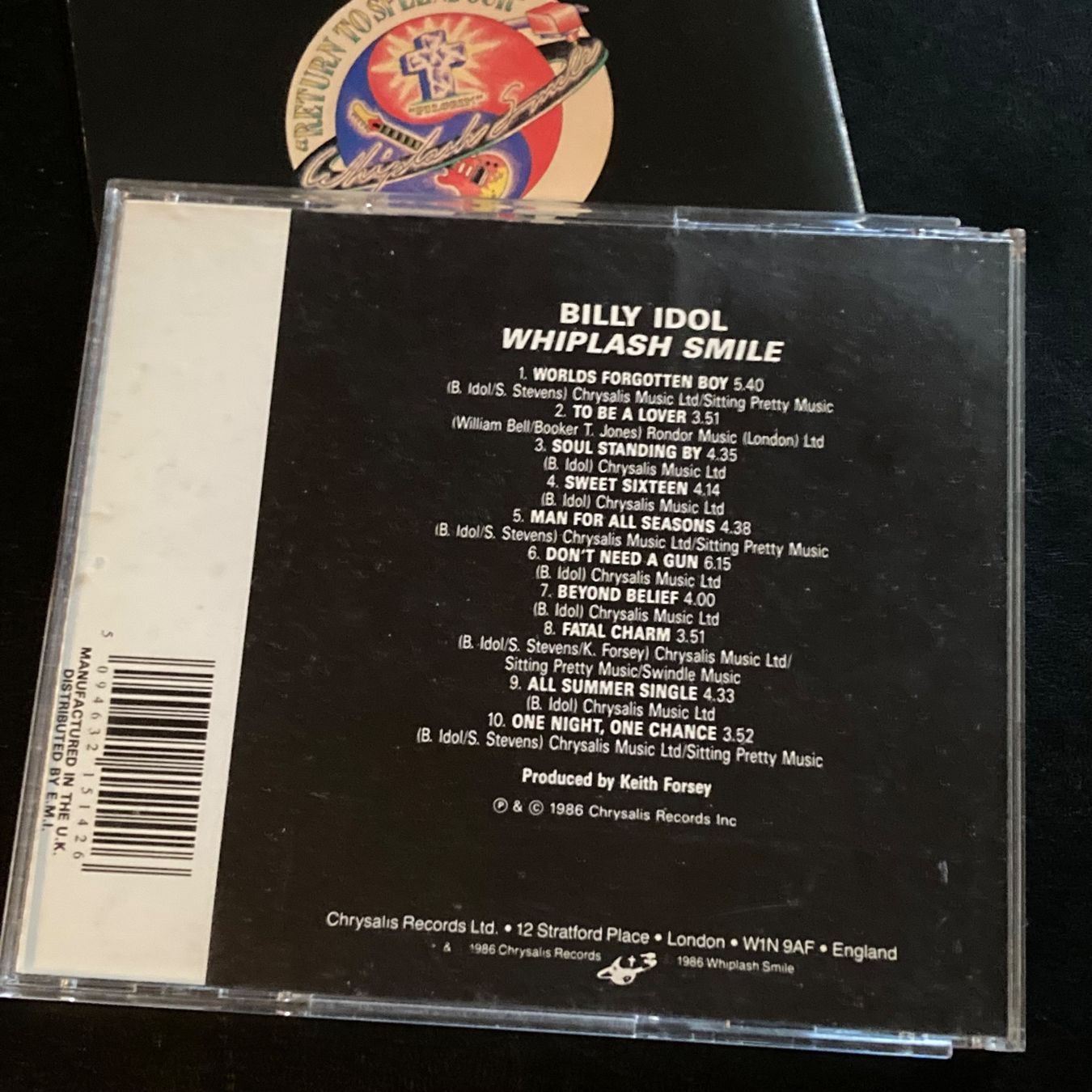 CDs: Billy Idol - Whiplash Smile – Gebraucht aus Bern von Ntsamina 1