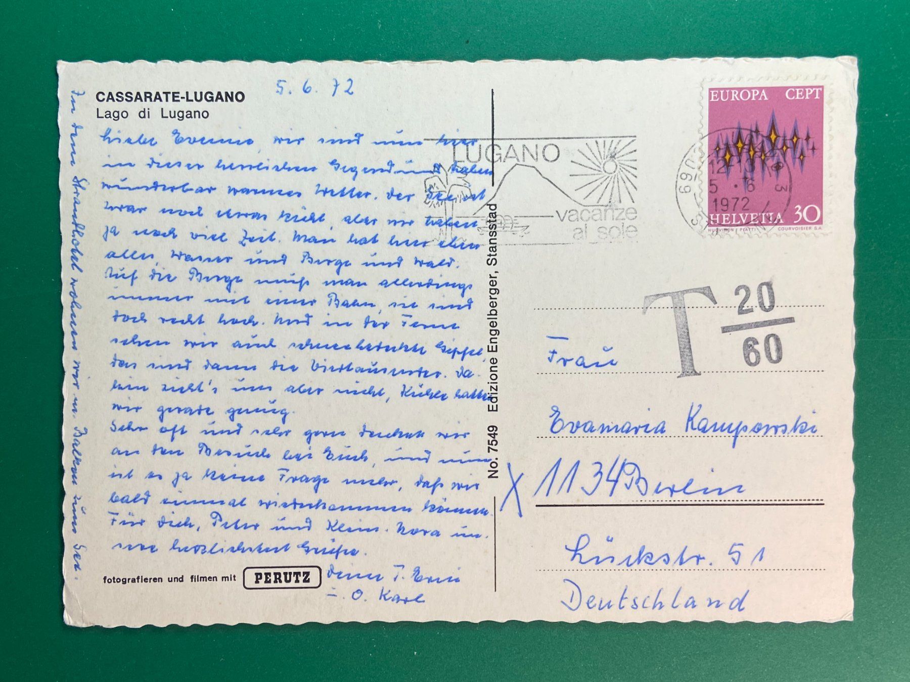 Cartoline postali: Cassarate-Lugano – Usato da Steg VS venduto da _vinci_ 1