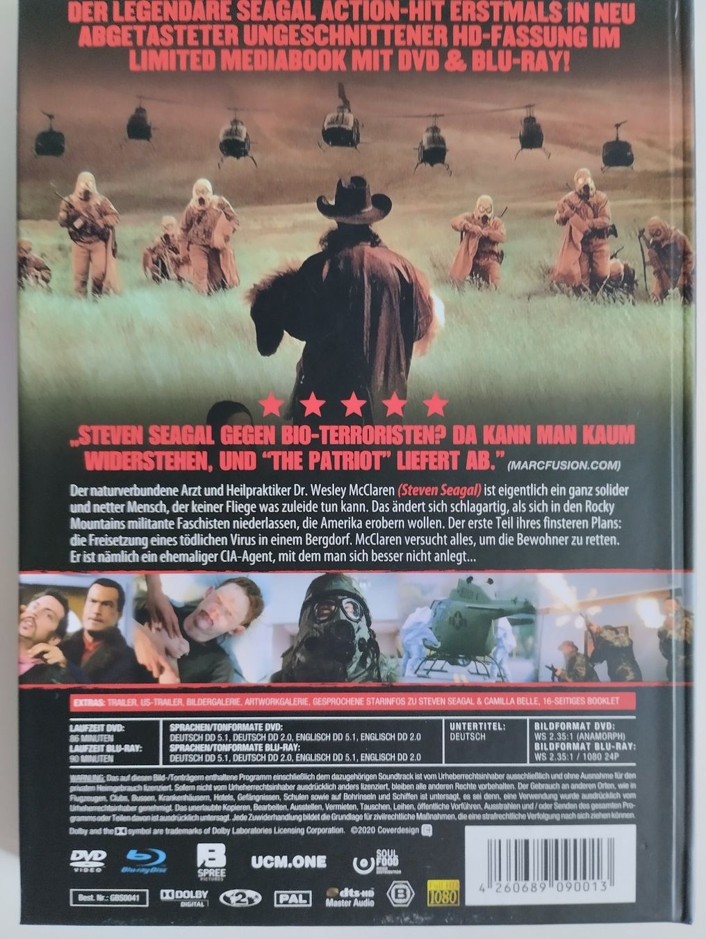 Tutti i DVDs: THE PATRIOT MEDIABOOK DVD/BLU-RAY – Nuovo (secondo la descrizione) da Basel venduto da Bal-Sagoth 1