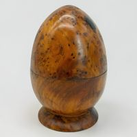 Boîte ancienne en loupe de thuya