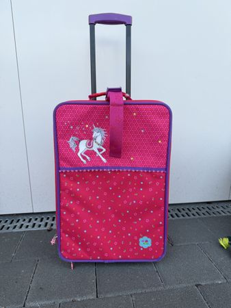 Rollkoffer Kinder Pink Einhorn sehr gute Zustand