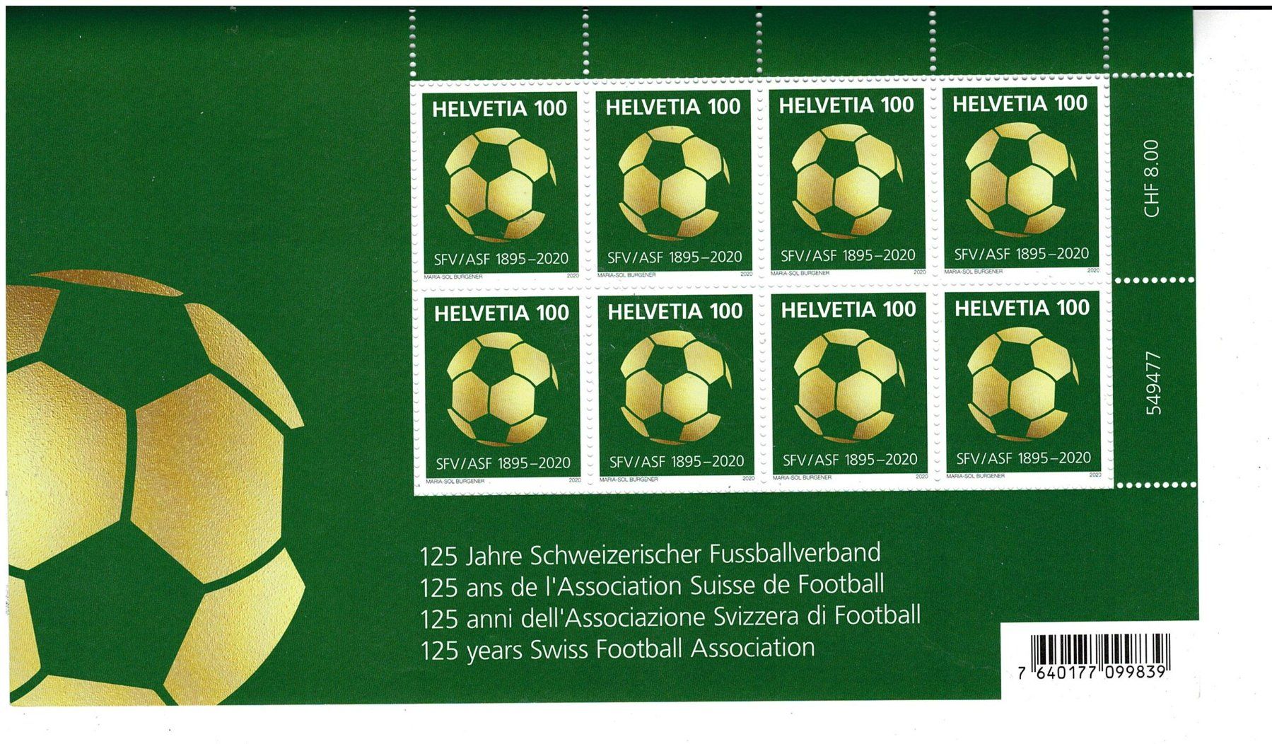 Tutti i francobolli: 125 Jahre SFV ASF KB ** – Nuovo (secondo la descrizione) da Lausanne venduto da Whorvath