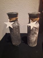 Vase, Deko, Shabby Chic, 19,5cm / mit Stern