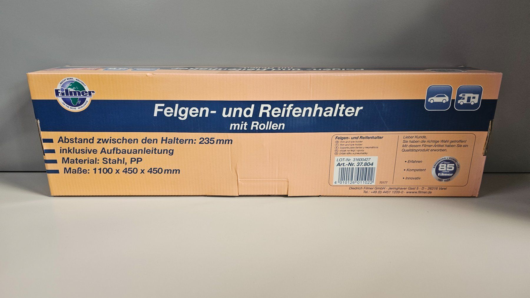 Supporti a parete: Felgenhalter und Reifenhalter mit Rollen – Nuovo e nell'imballaggio originale da Koppigen venduto da Bracher_Mail-House 6
