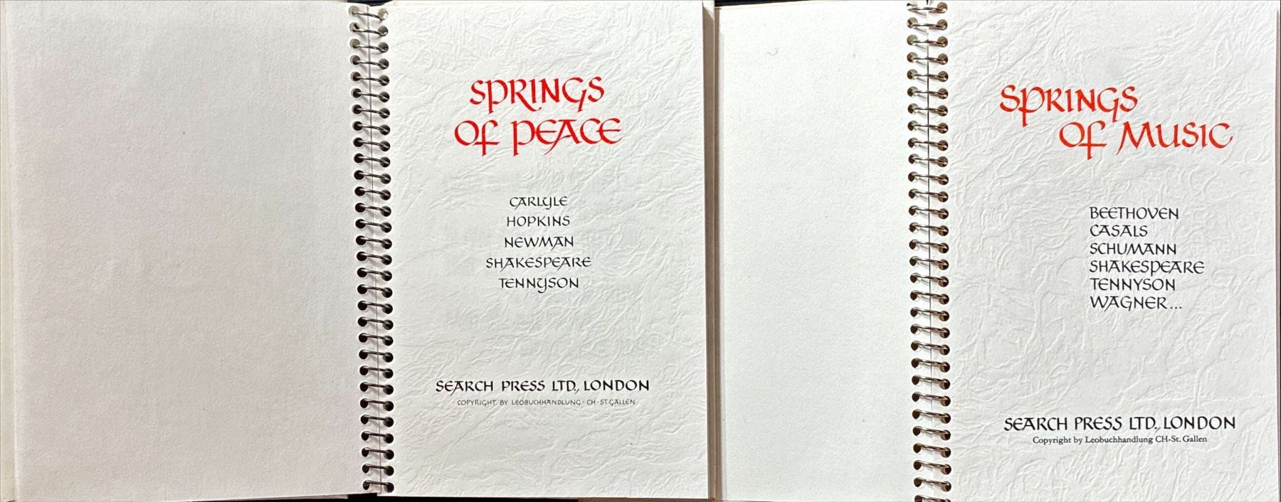 Libri: Springs (Quellen) - 2 Bücher – Usato da Ringgenberg BE venduto da ziggythecat 2