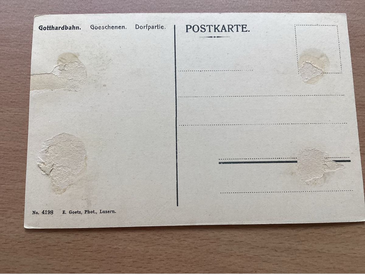 Cartoline postali: AK Göschenen, Gotthardbahn? – Usato da Wassen UR venduto da SABDOM 1