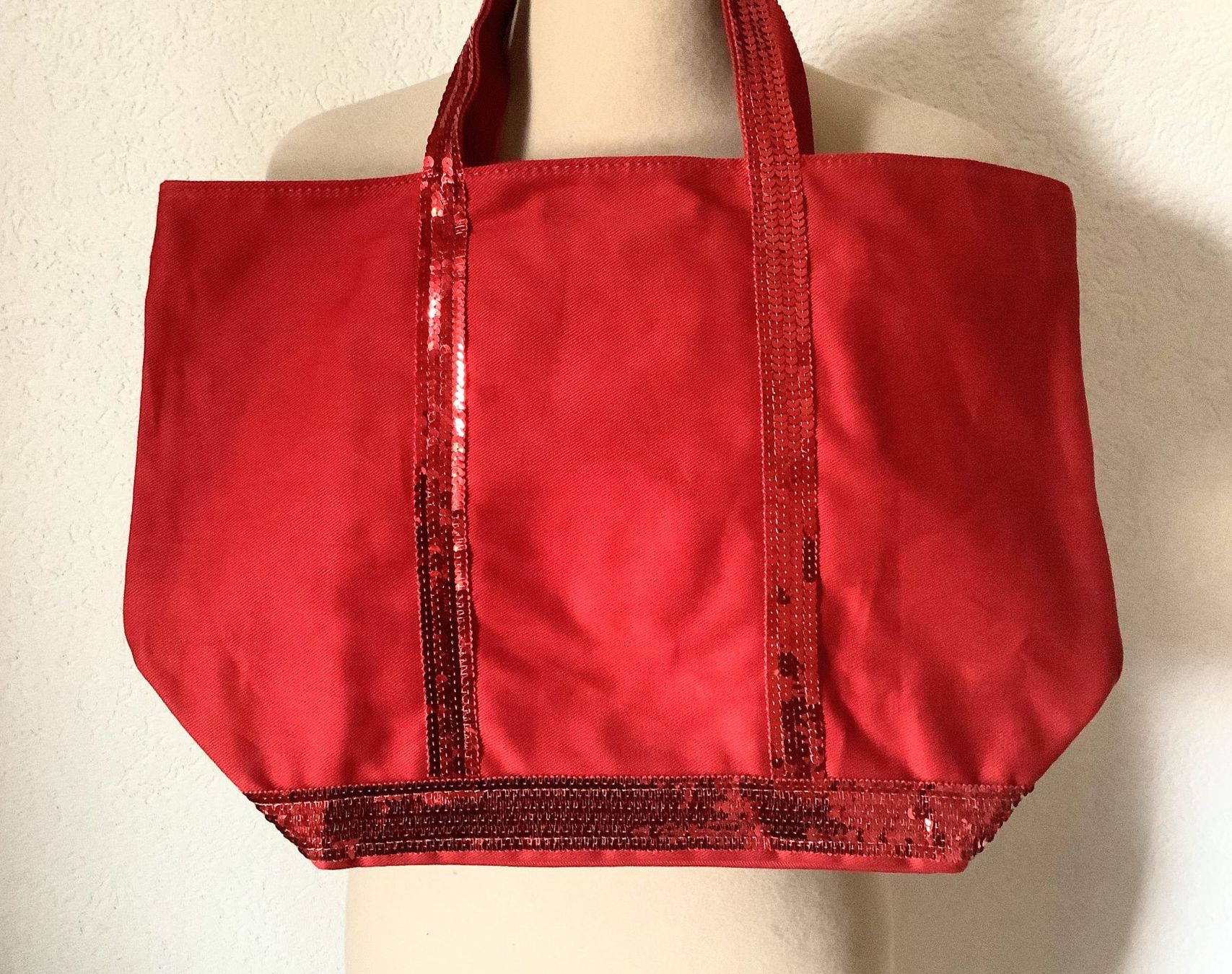 Vanessa Bruno Borse da donna: Vanessa Bruno Red Cabas Tote Bag – Usato da Founex venduto da sweetcouture 5