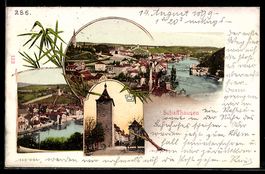 Schaffhausen, Stadtansichten mit Brücke