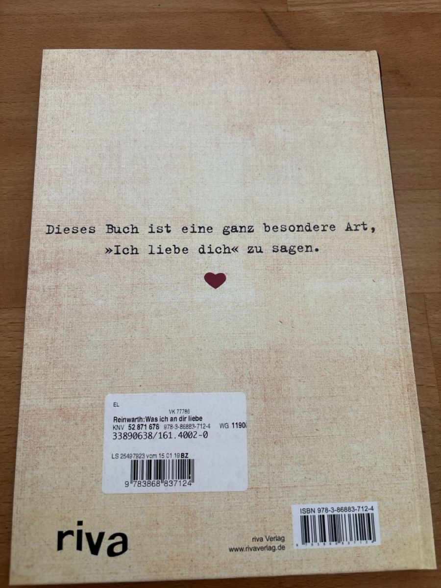 Libri: Was ich an dir liebe – Nuovo (secondo la descrizione) da Emmen venduto da Chapa 1